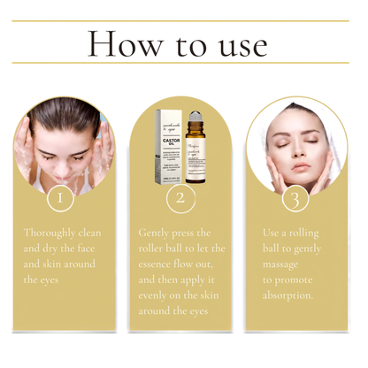 Sérum para el contorno de ojos con aceite de ricino